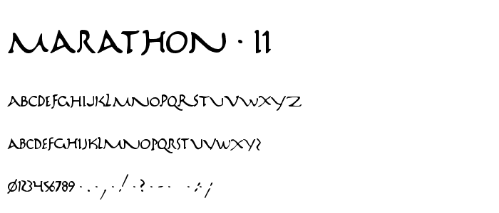 Marathon II font